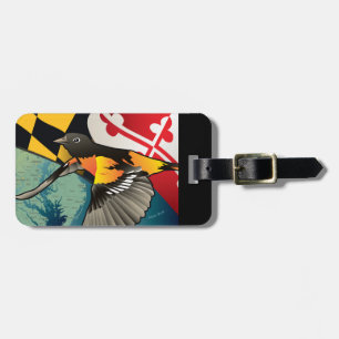 Etiqueta De Bagagem Pássaro de estado de Baltimore Oriole Maryland