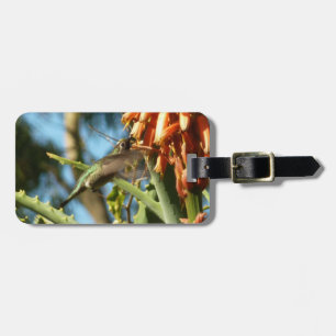 Etiqueta De Bagagem Pássaro Humino Chinês Negro em Voo