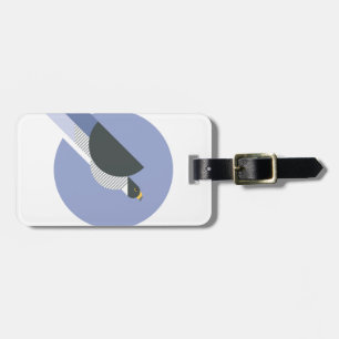 Etiqueta De Bagagem Pássaro Minimalista abstrato
