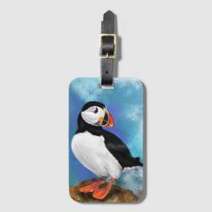Etiqueta De Bagagem Pássaro Puffin do Atlântico - Maca-Palhaço - Pi