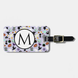 Etiqueta De Bagagem Pastel Halloween Monograma