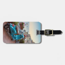 Etiqueta De Bagagem Patinete italiano à beira-mar - Viagem Adventure