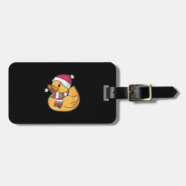Etiqueta De Bagagem Pato Bonito Natal (Frente Horizontal)