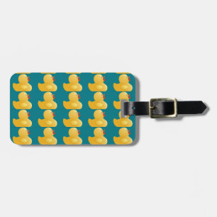 Etiqueta De Bagagem Pato de Borracha Amarelo