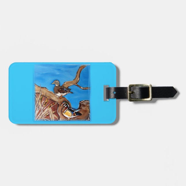 ETIQUETA DE BAGAGEM PATOS DE MADEIRA (Frente Horizontal)