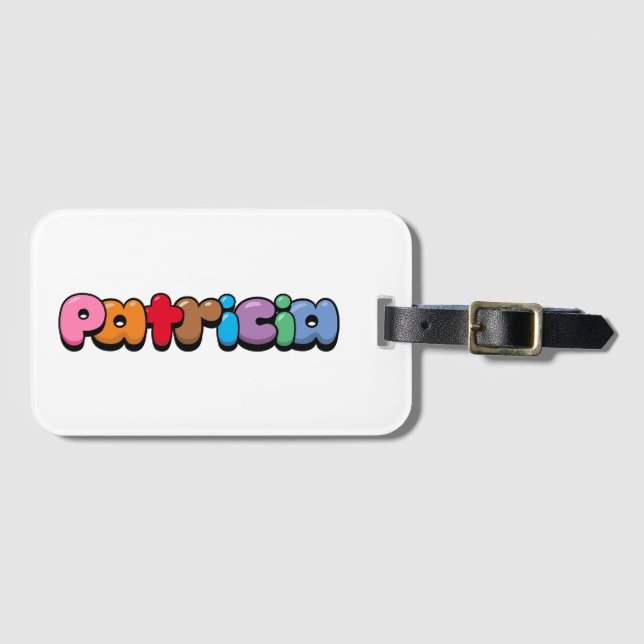 Etiqueta De Bagagem Patricia (Frente Horizontal)