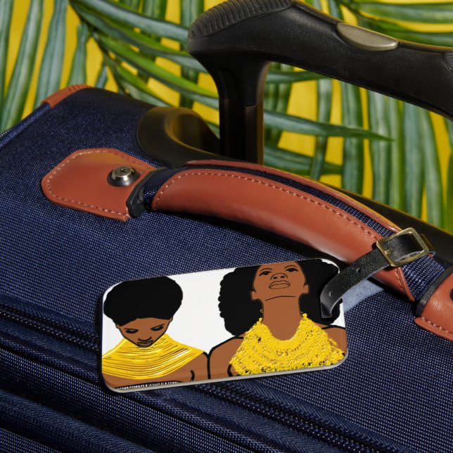 Etiqueta De Bagagem Patrimônio AFRICAN (Frente Insitu 3)