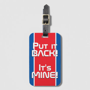 Etiqueta De Bagagem Patrimônio Funny da Bandeira Nacional da Coreia do