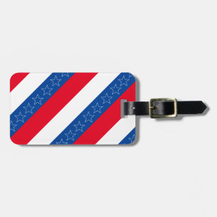 Etiqueta De Bagagem Patriota americano