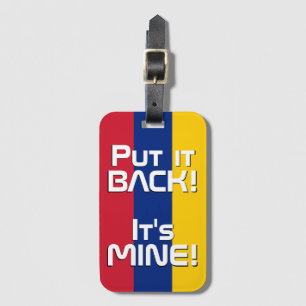 Etiqueta De Bagagem Patriótico com Bandeira Nacional da Venezuela