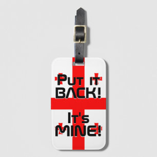 Etiqueta De Bagagem Patriótico da Bandeira Nacional da Geórgia