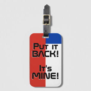 Etiqueta De Bagagem Patriótico da Bandeira Nacional do Chile