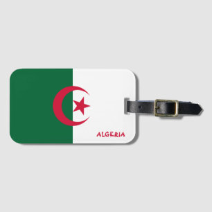 Etiqueta De Bagagem Patriótico Nacional da Argélia