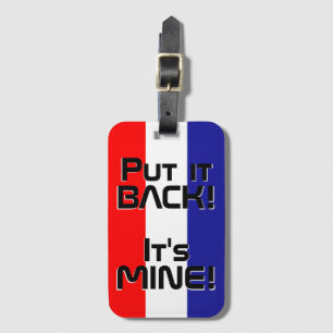 Etiqueta De Bagagem Patriótico Nacional da Bandeira da Croácia