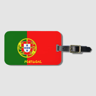 Etiqueta De Bagagem Patriótico Nacional da Bandeira de Portugal