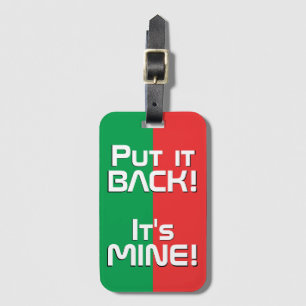 Etiqueta De Bagagem Patriótico Nacional da Bandeira do Burkina Faso