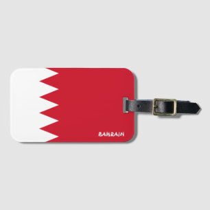 Etiqueta De Bagagem Patriótico Nacional do Bandeira do Bahrein