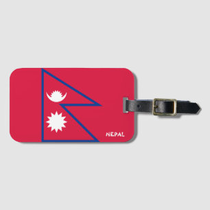 Etiqueta De Bagagem Patriótico Nacional do Nepal