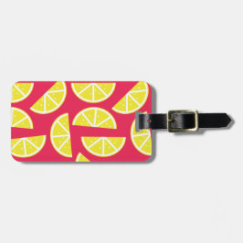 Etiqueta De Bagagem pattern of lemon