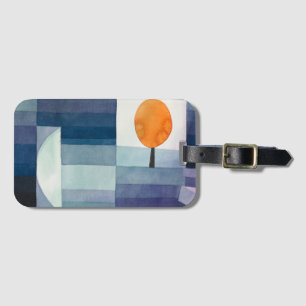 Etiqueta De Bagagem Paul Klee Abstrato Tree Blue Painting