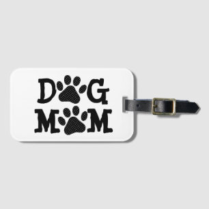 Etiqueta De Bagagem Pawprint MOM bolinhas DOG