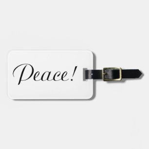 ETIQUETA DE BAGAGEM PAZ