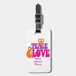 ETIQUETA DE BAGAGEM PAZ & AMOR