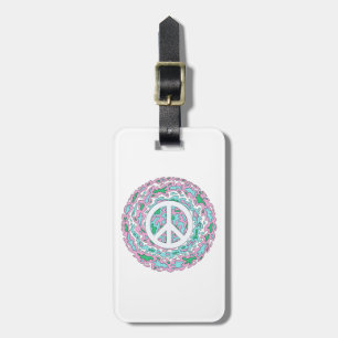 Etiqueta De Bagagem Paz psicodélica