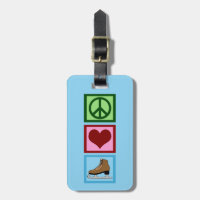 Peace Love Sking Skates De Gelo