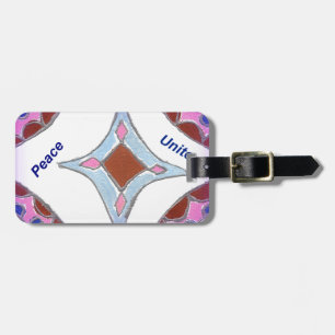 Etiqueta De Bagagem Peace Love Unity hakuna matata .png