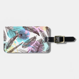 Etiqueta De Bagagem Peacock Feather
