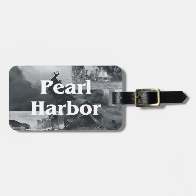 Etiqueta De Bagagem Pearl Harbor de ABH (Frente Horizontal)