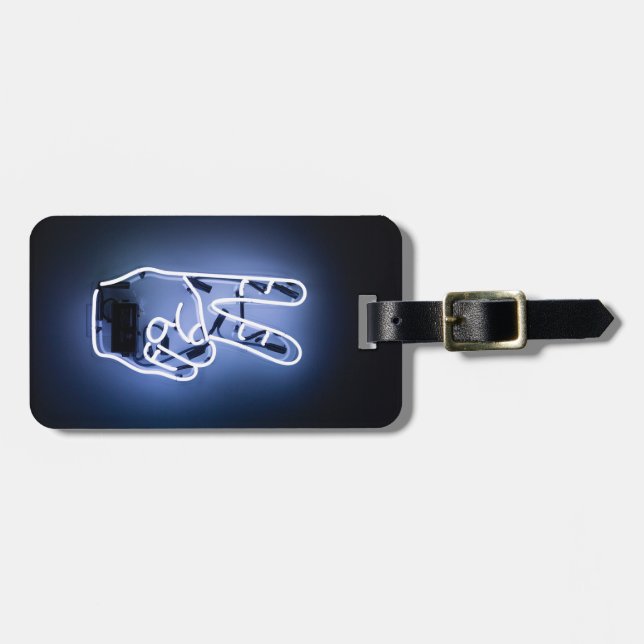 Etiqueta De Bagagem peça de neon (Frente Horizontal)