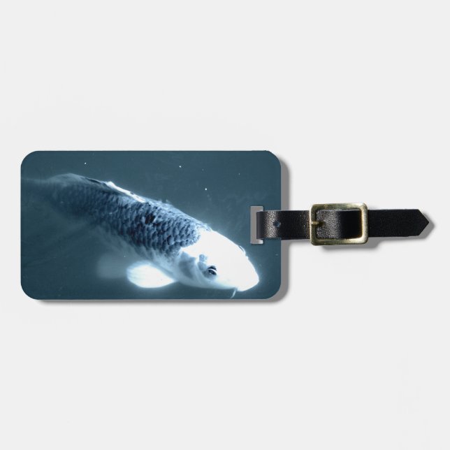 Etiqueta De Bagagem Peixe "Fantasma" (Frente Horizontal)