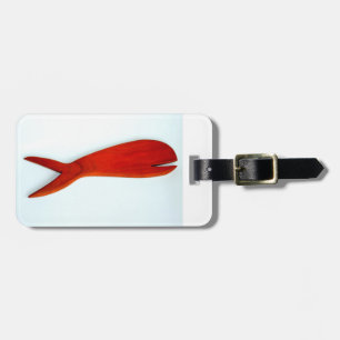 Etiqueta De Bagagem peixes da madeira da cereja
