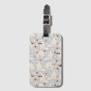 Etiqueta De Bagagem Peixes e Ossos Pirenéus excelentes