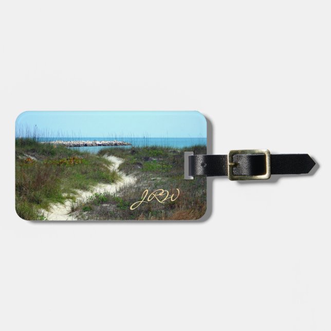 Etiqueta De Bagagem Pelo mar personalizado (Frente Horizontal)