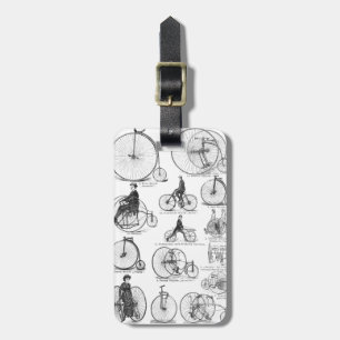 Etiqueta De Bagagem Penny Farthing de Bicicleta de Alta Roda