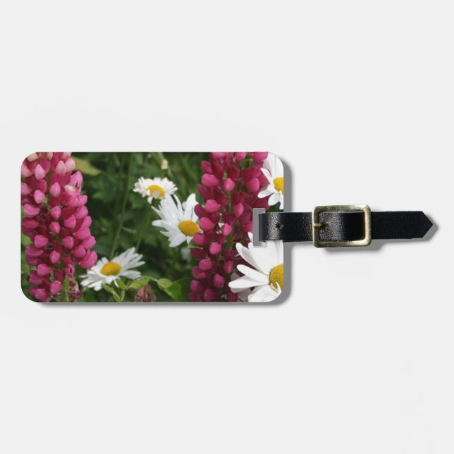 Etiqueta De Bagagem Pensando Em Seus Florais Blossomas (Frente Horizontal)