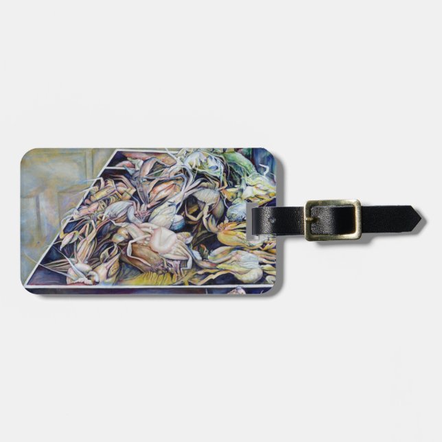 Etiqueta De Bagagem Pense fora da caixa (Frente Horizontal)