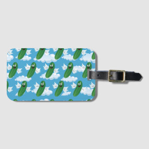 Etiqueta De Bagagem Pepino Engraçado Picles Comida Fantasia Emojis