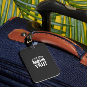 Etiqueta De Bagagem Pequena Senhorita Booyah Design de Abóbora de Hall