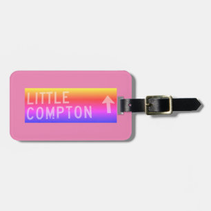 Etiqueta De Bagagem Pequeno Compton, RI Vintage - Sinal Arco-Íris