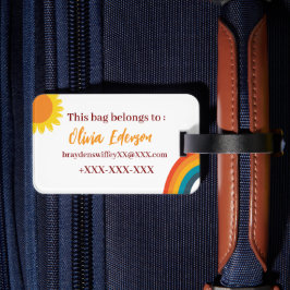Etiqueta De Bagagem Pequeno Sol Personalizado