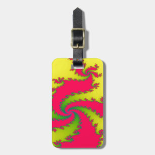 Etiqueta De Bagagem Personalização Fractal do Dragão de Ano Novo Chinê