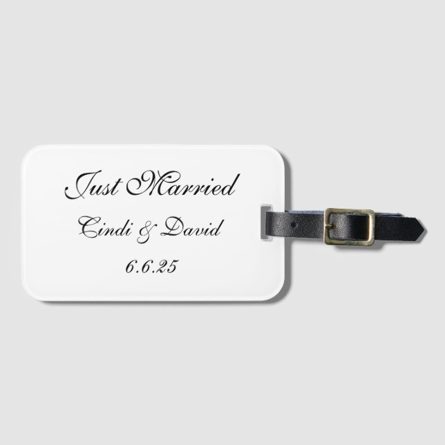 Etiqueta de bagagem personalizada (Frente Horizontal)