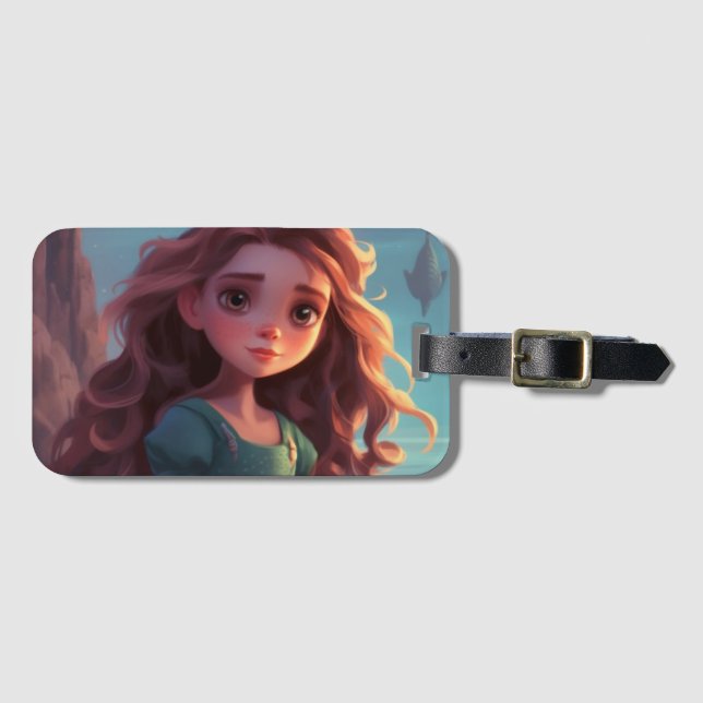 Etiqueta de bagagem personalizada (Frente Horizontal)