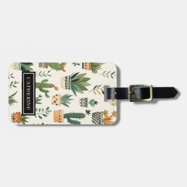 Etiqueta de Bagagem Personalizada Boho de Cuta Pot