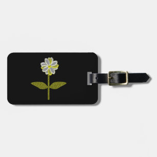 Etiqueta de Bagagem Personalizada da Flor de Marga