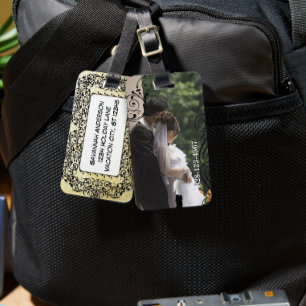 Etiqueta de Bagagem Personalizada da Luz de mel